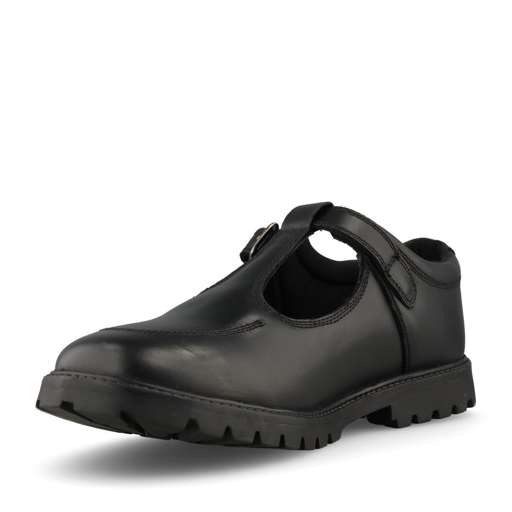 Girls Emily Laced Shoe In Black