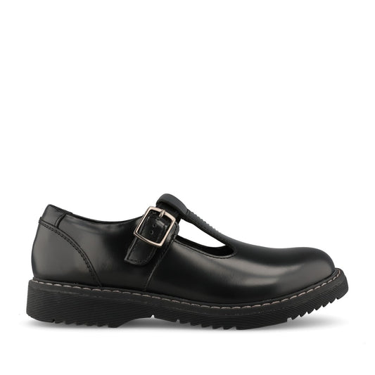 Start Rite Girls Envisage Hi Shine M Fit T-Bar in Black