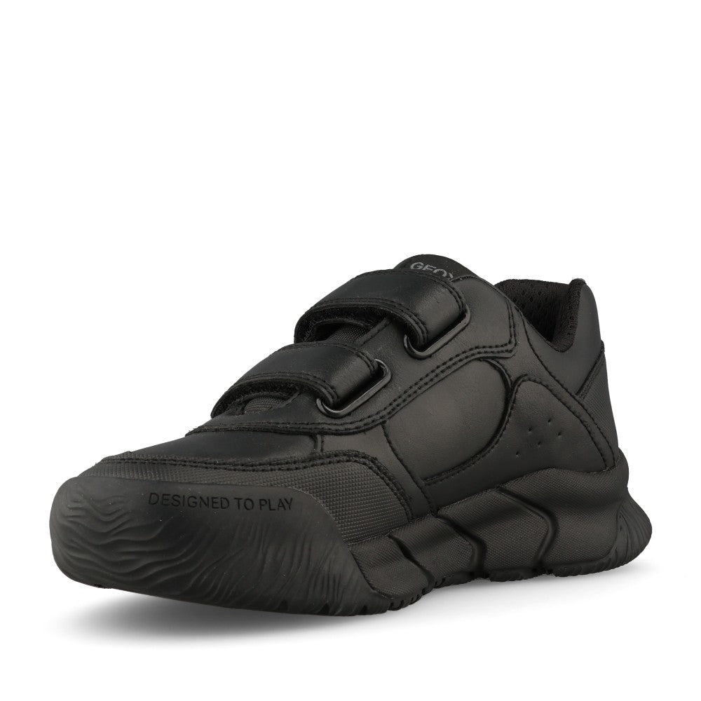 Geox Boys J66NMA Flexyper Pro Velcro Shoe in Black