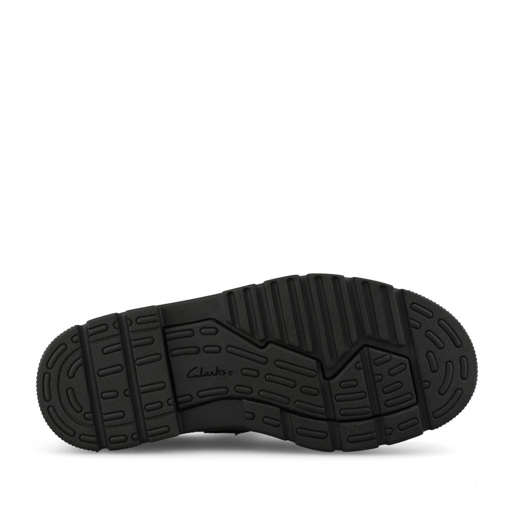 Clarks Girls Lorcam Jane F-FIT Mary Jane Sho in Black Patent