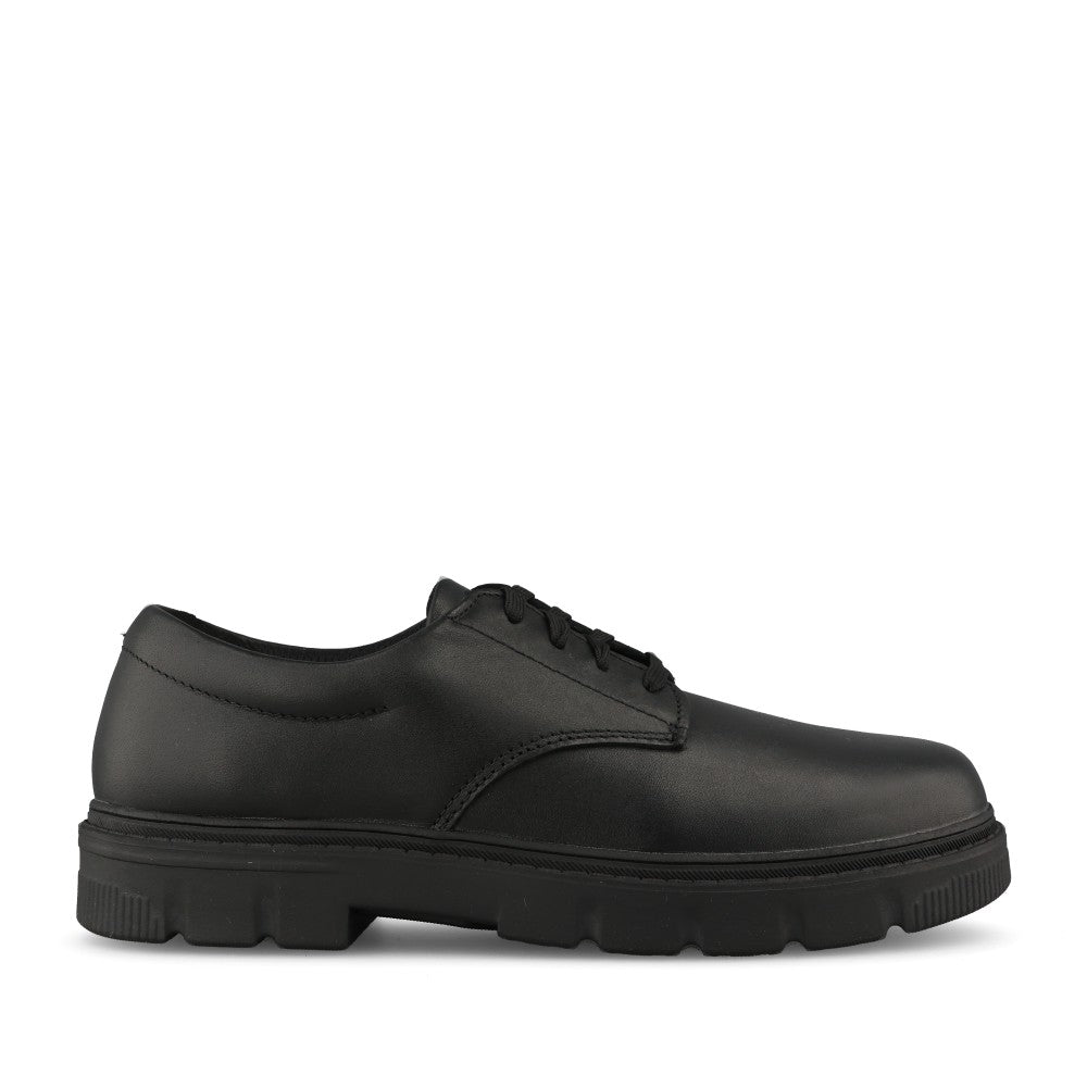 Boys Lorcam Loop Y Leather Laced Shoe In Kids F-Fit