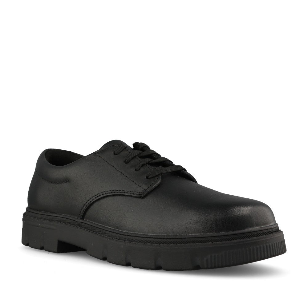 Boys Lorcam Loop Y Leather Laced Shoe In Kids H-Fit
