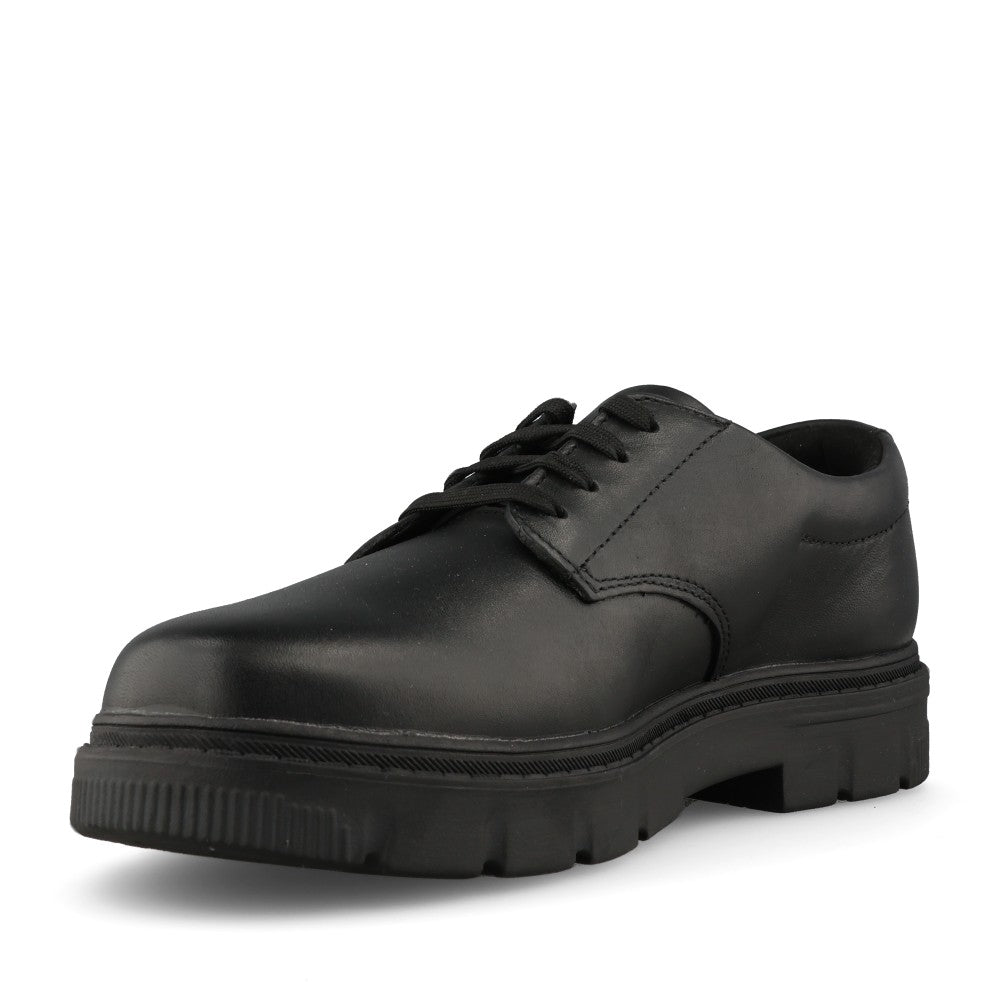 Boys Lorcam Loop Y Leather Laced Shoe In Kids H-Fit
