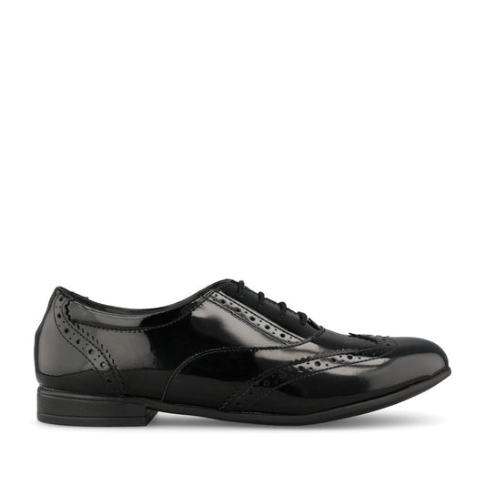 Start Rite Girls Matilda M-FIT Brogue in Black Patent