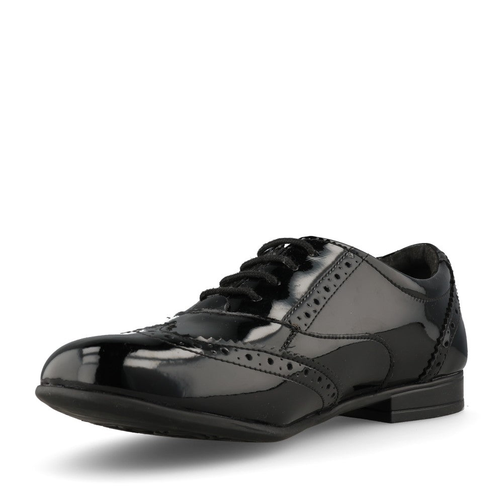 Start Rite Girls Matilda M-FIT Brogue in Black Patent