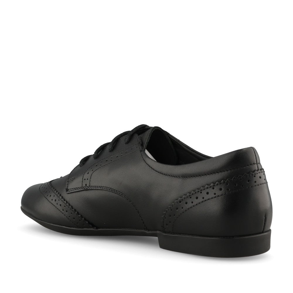 Geox Girls J0455B Plie Brogue in Black Leather