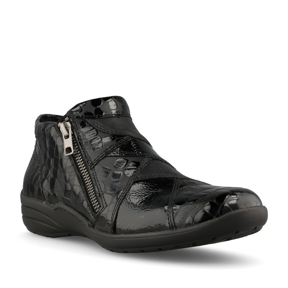 Remonte Ladies R7674-04 Ankle Boot In Black