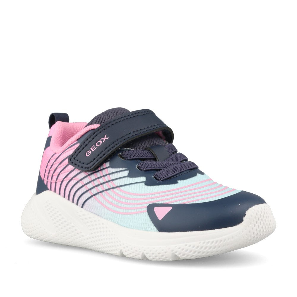 Geox Girls Sprintye B664TA Trainer In Aqua