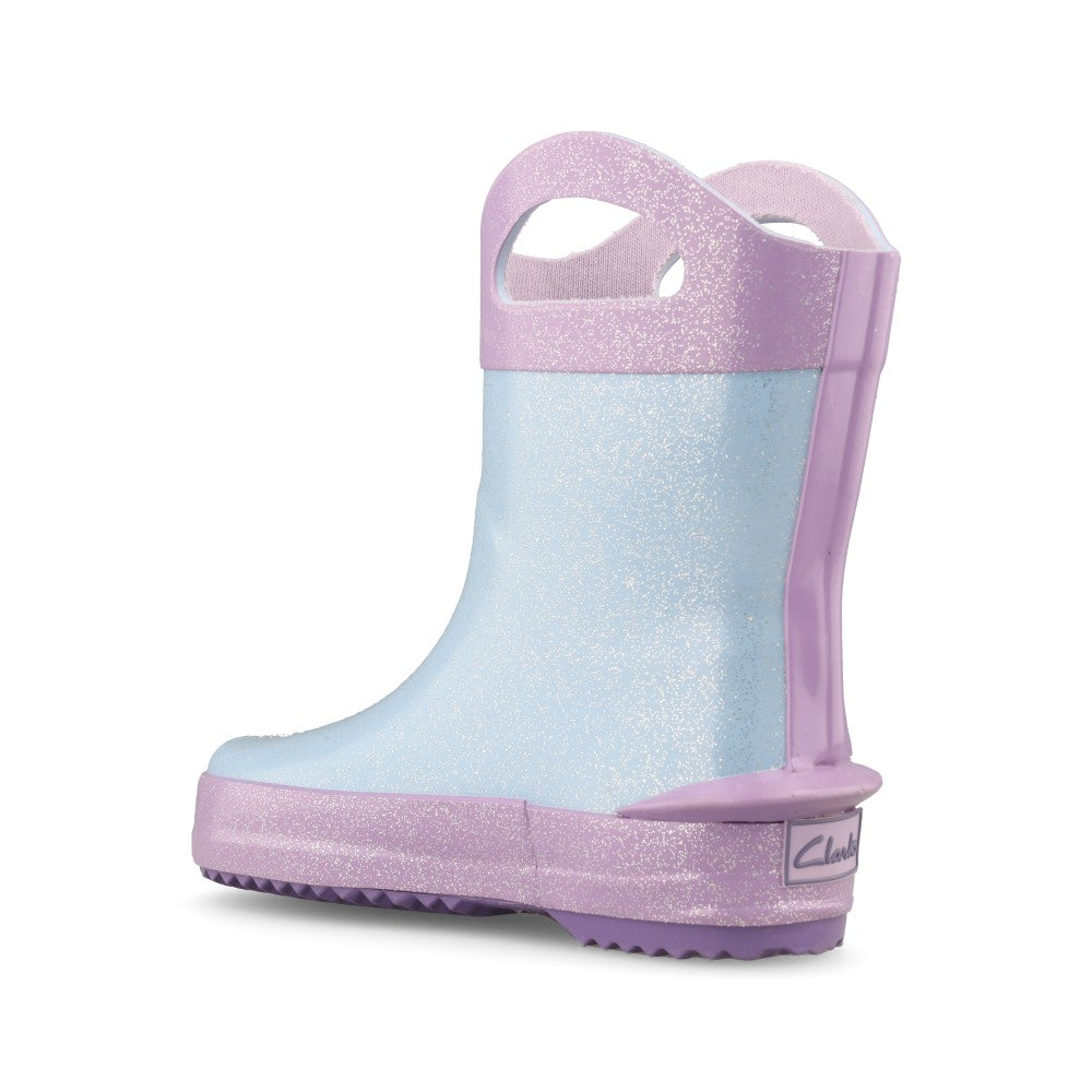 Clarks Girls Tarri Dash T G-Fit Welly in Lilac