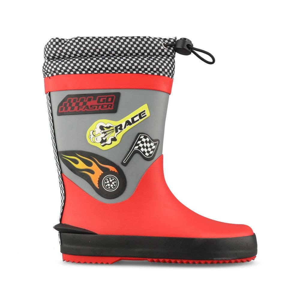 Clarks Boys Tarri Race K G-Fit Welly in Red