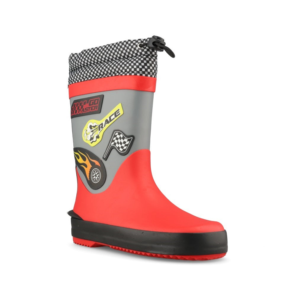 Clarks Boys Tarri Race K G-Fit Welly in Red
