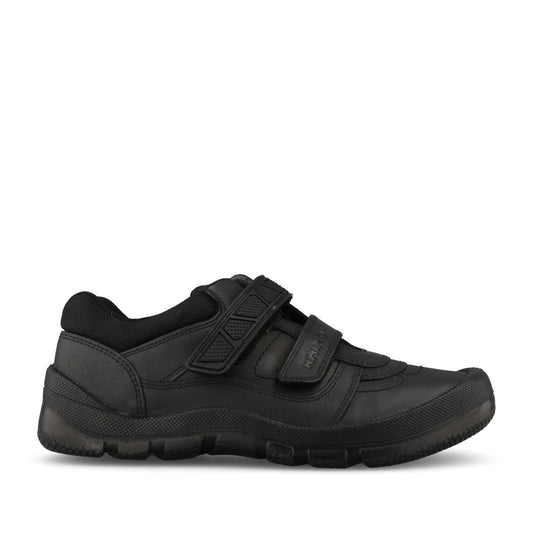 Start Rite Boys Warrior F-FIT Leather Double Strap in Black